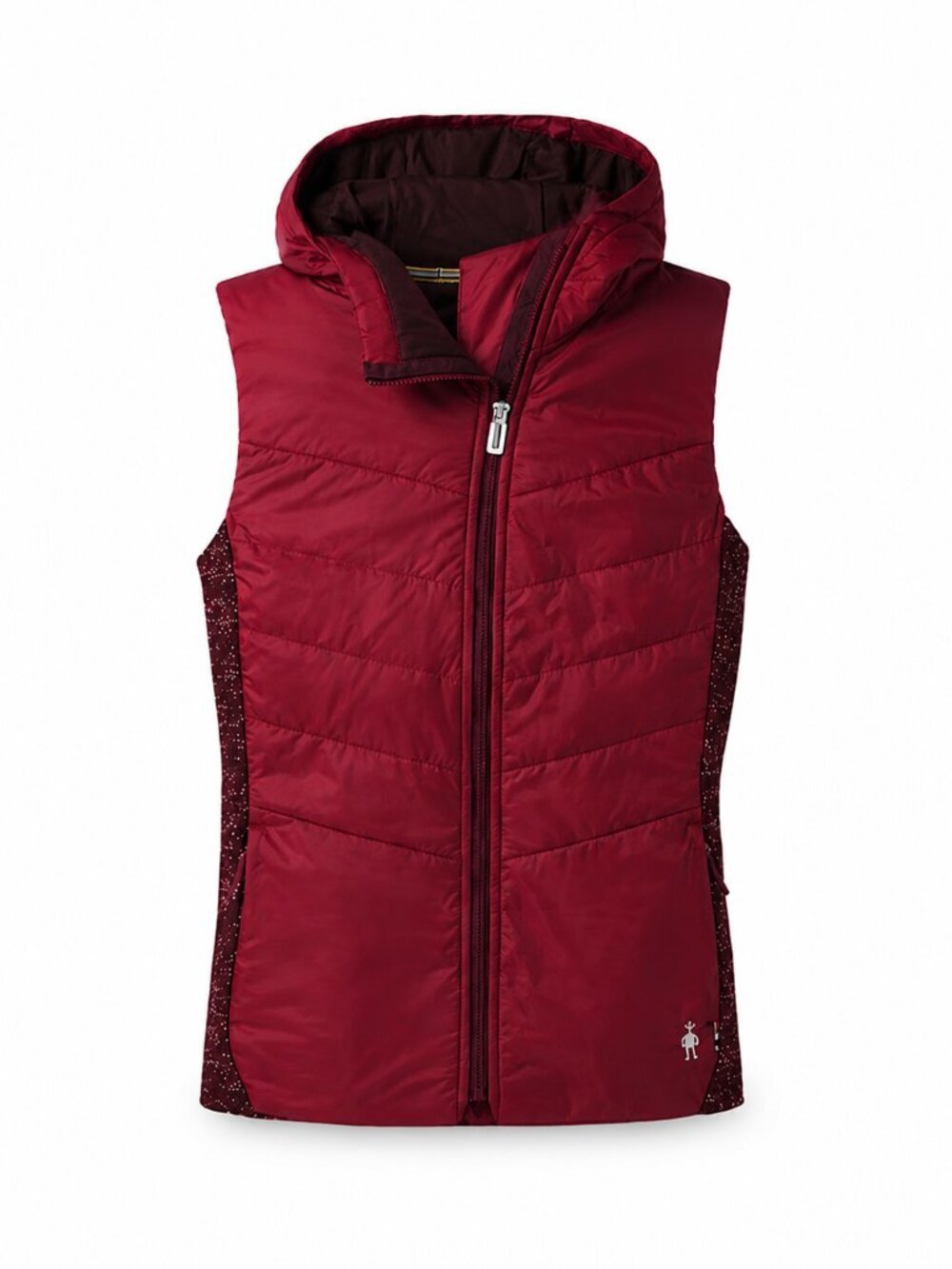 SMARTWOOL Smartloft 60 Hoodie Vest  Maroon Size Medium